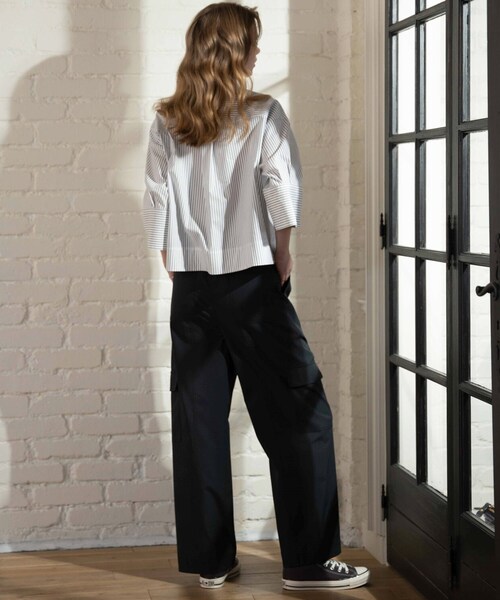 cloenc(クロエンス)の「◆オーバーサイズシャツ(シャツ/ブラウス・レディース・ネイビー/ベージュ系2/グレー/ホワイト/ホワイト系3・00)」の17枚目の写真