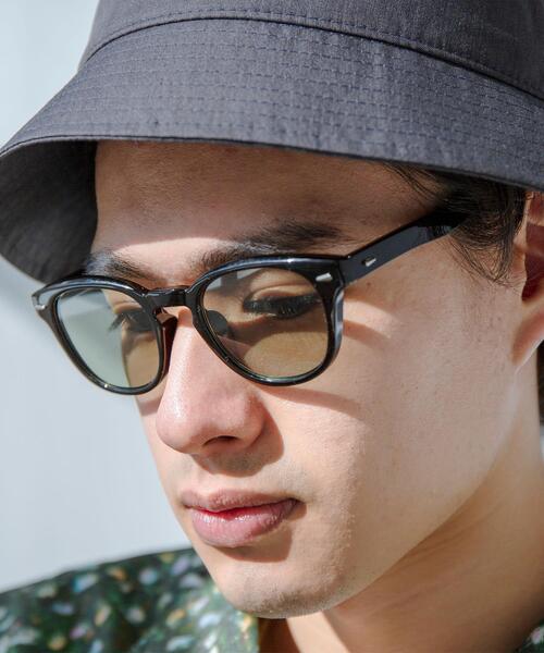 green label relaxing（グリーンレーベルリラクシング）の「GLR ウェリントン ファッション用グラス（メガネ・メンズ・グレー/オリーブ/ライトブルー・FREE）」の15枚目の写真