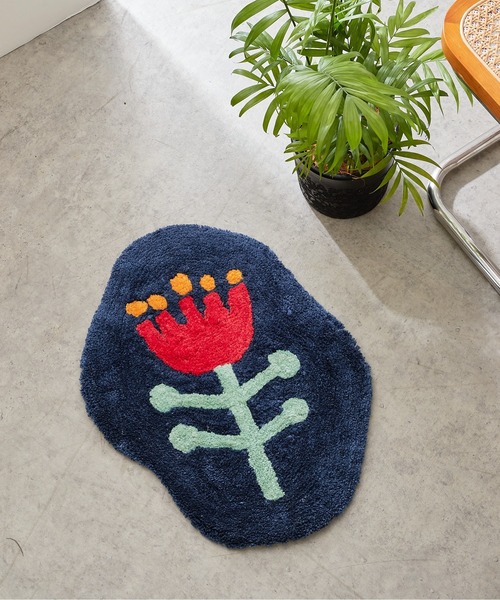 BIRTHDAY BAR（バースデイバー）の「タフティングマット（ラグ/マット・レディース・グレー/ネイビー/ブルー/ピンク・フリー）」の3枚目の写真