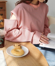 DISCOAT | 【WEB限定】袖スリットロングTシャツ(Tシャツ/カットソー)