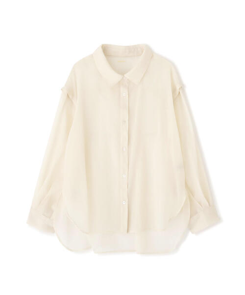JILL by JILL STUART(ジルバイジルスチュアート)の「◇2WAYシアーシャツトップス(シャツ/ブラウス・レディース・グレー/ホワイト系その他/ブラウン・FREE)」の17枚目の写真