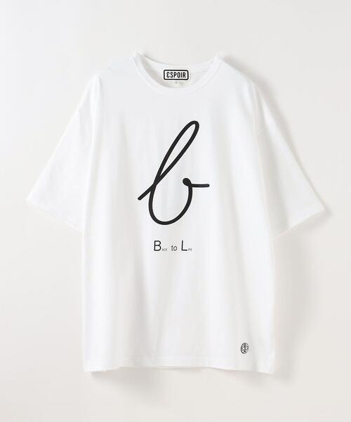 Steven Alan(スティーブンアラン)の「<ESPOIR> B to L TEE/Tシャツ(Tシャツ/カットソー・メンズ・ホワイト/ブラック・L/XL)」の1枚目の写真