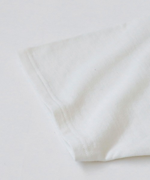 antiqua（アンティカ）の「リブ切り替えショートトップス（Tシャツ/カットソー・レディース・オフホワイト/グレイッシュベージュ/スミクロ/ブルー/ブラック/グリーン/杢グレー・FREE）」の12枚目の写真