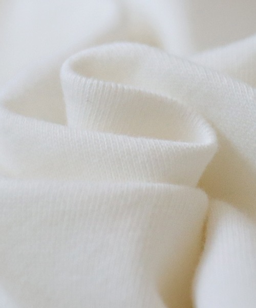 antiqua（アンティカ）の「リブ切り替えショートトップス（Tシャツ/カットソー・レディース・オフホワイト/グレイッシュベージュ/スミクロ/ブルー/ブラック/グリーン/杢グレー・FREE）」の16枚目の写真