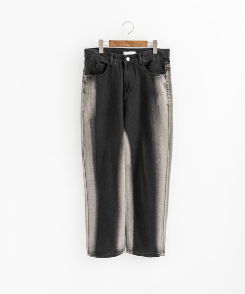 ブラックウォッシュデニムパンツ グラデーションカラー ワイドシルエット（デニムパンツ）｜Ressaca（レサーカ）