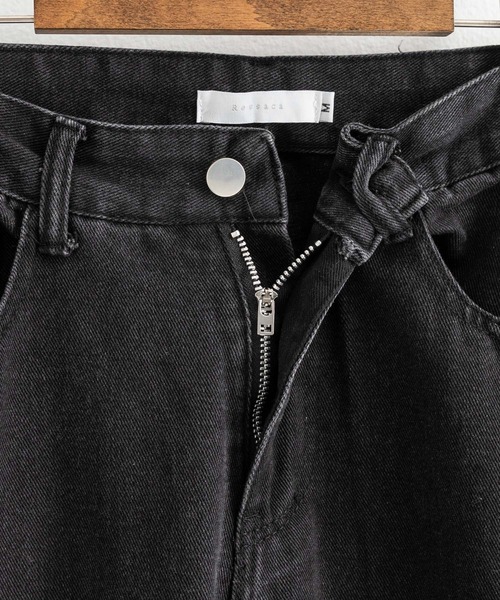 ブラック グラデーション ワイドデニムパンツ セール】GRADATION BLAST WIDE DENIM PANTS /グラデーション