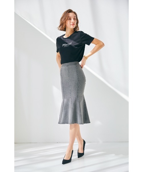 Soir,5 COCOTTE PARIS（ソワールイブニングココットパリ）の「Merci ロゴTシャツ（Tシャツ/カットソー・レディース・ブラック/ホワイト・FREE）」の22枚目の写真