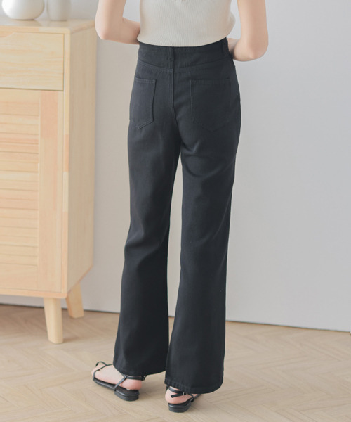 AMELY(エミリー)の「コットンフレアパンツ(その他パンツ・レディース・グリーン/イエロー/ローズ/グレイッシュベージュ/ブラック・M/L)」の20枚目の写真