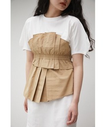 AZUL by moussy | BUSTIER LAYERED TOPS/ビスチェレイヤードトップス(Tシャツ/カットソー)