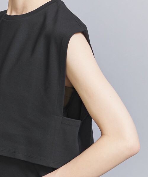 BEAUTY&YOUTH UNITED ARROWS(ビューティーアンドユースユナイテッドアローズ)の「スリークラックスポンチ レイヤードワンピース/3WAY -ウォッシャブル-(ワンピース・レディース・ブラック/グレー/コバルトブルー・FREE)」の8枚目の写真