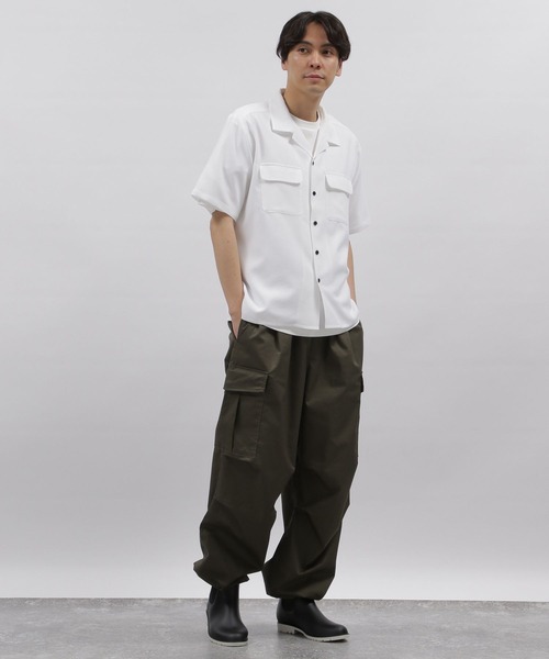 LAKOLE（ラコレ）の「リネンライクCPOシャツ / 198863（シャツ/ブラウス・メンズ・チャコールグレー/マスタード/グレイッシュブルー/ホワイト・MEDIUM/LARGE/X-LARGE）」の20枚目の写真