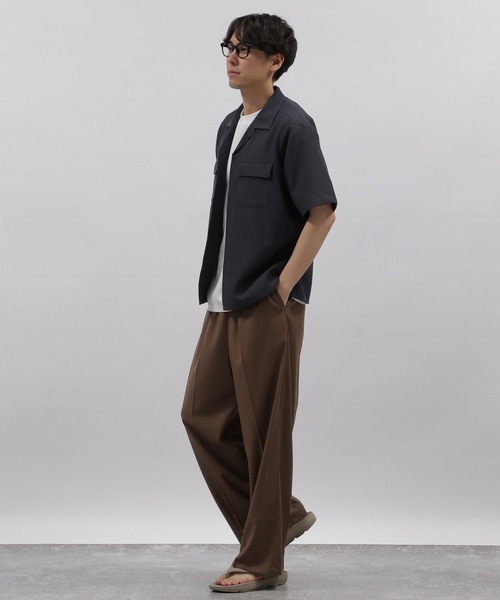 LAKOLE（ラコレ）の「リネンライクCPOシャツ / 198863（シャツ/ブラウス・メンズ・チャコールグレー/マスタード/グレイッシュブルー/ホワイト・MEDIUM/LARGE/X-LARGE）」の7枚目の写真