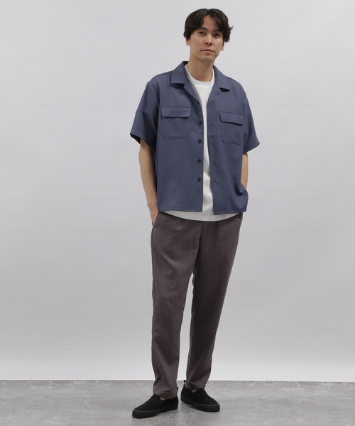 LAKOLE（ラコレ）の「リネンライクCPOシャツ / 198863（シャツ/ブラウス・メンズ・チャコールグレー/マスタード/グレイッシュブルー/ホワイト・MEDIUM/LARGE/X-LARGE）」の16枚目の写真