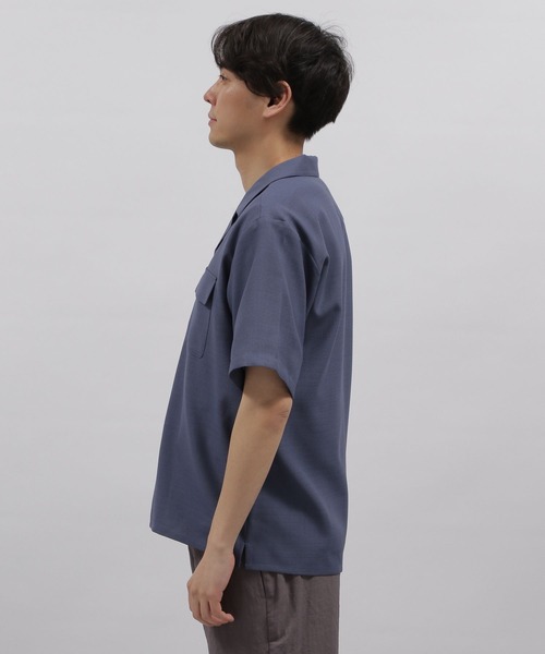 LAKOLE（ラコレ）の「リネンライクCPOシャツ / 198863（シャツ/ブラウス・メンズ・チャコールグレー/マスタード/グレイッシュブルー/ホワイト・MEDIUM/LARGE/X-LARGE）」の10枚目の写真