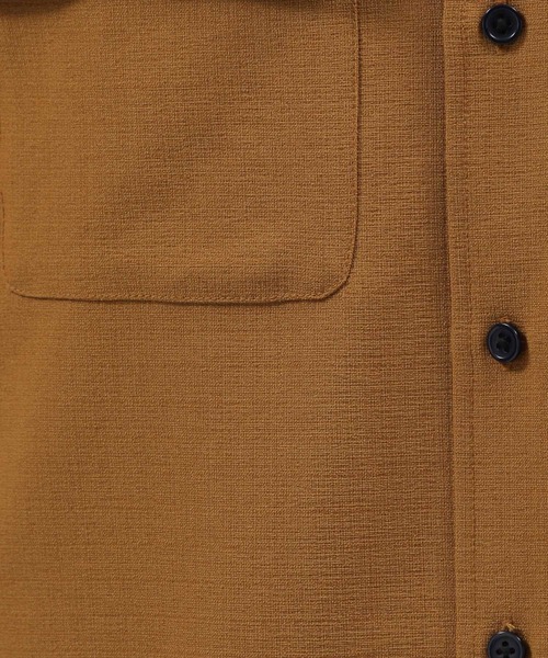 LAKOLE（ラコレ）の「リネンライクCPOシャツ / 198863（シャツ/ブラウス・メンズ・チャコールグレー/マスタード/グレイッシュブルー/ホワイト・MEDIUM/LARGE/X-LARGE）」の9枚目の写真