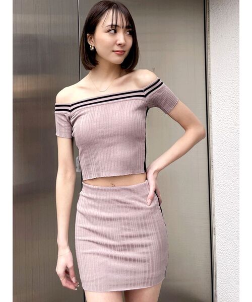 GYDA(ジェイダ)の「【SET着用可】サイドラインニットスカート(スカート・レディース・ブラウン/ピンク/ブラック・FREE)」の10枚目の写真