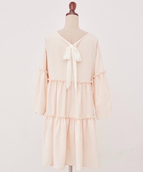 pomiii（ポミー）の「ティアードミニワンピース（ワンピース・レディース・アイボリー/ライトブルー/ライトグリーン・FREE）」の21枚目の写真