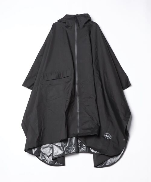 KiU(キウ)の「KiU/キウ レインコート/ポンチョ デイリー レインポンチョ ユニセックス K319-900(レインコート/ポンチョ・メンズ・ブラック・FREE)」の10枚目の写真