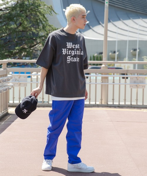 WEGO(ウィゴー)の「WEGO/ナイロンイージーパンツ(スウェットパンツ・メンズ・ブラック/ブルー/ライトグレー・SMALL/MEDIUM/LARGE)」の13枚目の写真