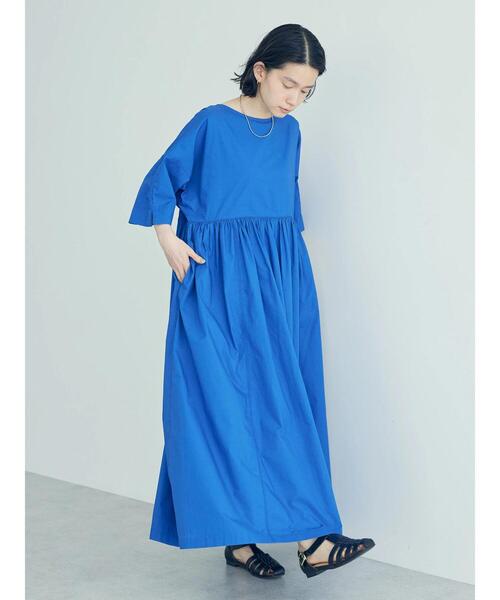 AMERICAN HOLIC（アメリカンホリック）の「ドルマン切り替えギャザーワンピース（ワンピース・レディース・イエロー/ブルー/チェック・M/L）」の12枚目の写真