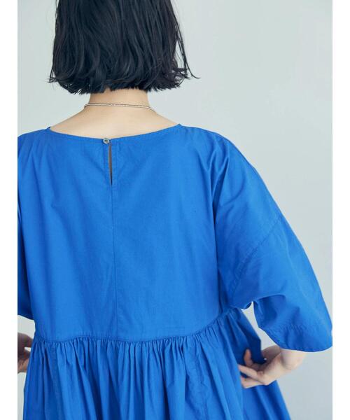 AMERICAN HOLIC（アメリカンホリック）の「ドルマン切り替えギャザーワンピース（ワンピース・レディース・イエロー/ブルー/チェック・M/L）」の17枚目の写真