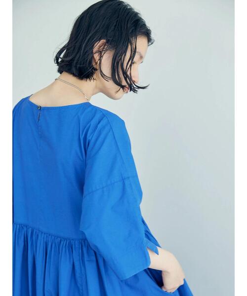 AMERICAN HOLIC（アメリカンホリック）の「ドルマン切り替えギャザーワンピース（ワンピース・レディース・イエロー/ブルー/チェック・M/L）」の18枚目の写真