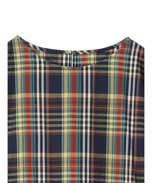 AMERICAN HOLIC（アメリカンホリック）の「ドルマン切り替えギャザーワンピース（ワンピース・レディース・イエロー/ブルー/チェック・M/L）」の21枚目の写真