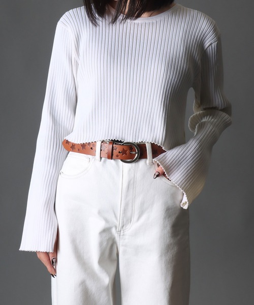 セール】SOMETHING スター クラフト レザーベルト（ベルト