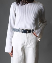 SOMETHING（サムシング）の「SOMETHING スター クラフト レザーベルト（ベルト）」