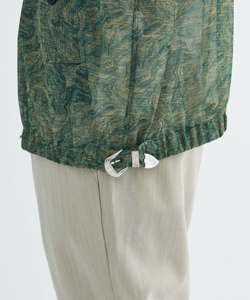 TOGA VIRILIS(トーガ ビリリース)の「Mesh marble print blouson(ブルゾン・メンズ・ブラック/グリーン・MEDIUM/LARGE)」の21枚目の写真