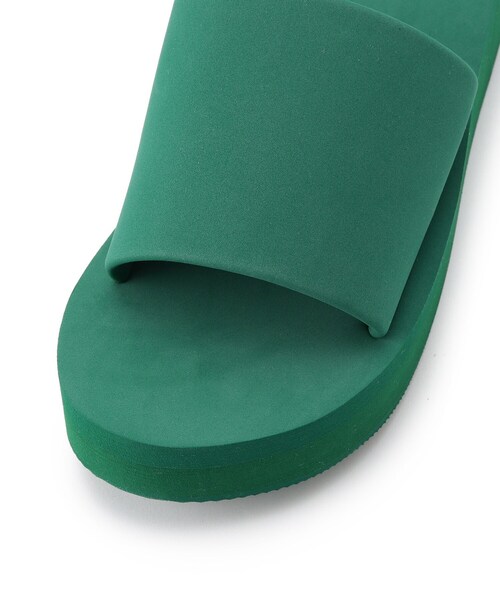 ESPERANZA（エスペランサ）の「◆厚底メッセージスライドビーサン（サンダル・レディース・ブラック系8/グリーン系その他6/ベージュ系8・S/M/L/LL）」の9枚目の写真