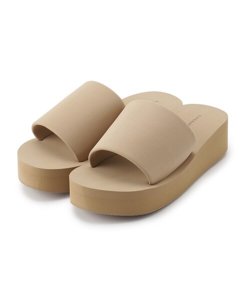 ESPERANZA（エスペランサ）の「◆厚底メッセージスライドビーサン（サンダル・レディース・ブラック系8/グリーン系その他6/ベージュ系8・S/M/L/LL）」の22枚目の写真