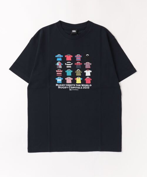 canterbury（カンタベリー）の「カンタベリー canterbury ショートスリーブティシャツ（Tシャツ/カットソー・メンズ・ネイビー/ホワイト/ライトグレー・L/LL/3L/M）」の3枚目の写真