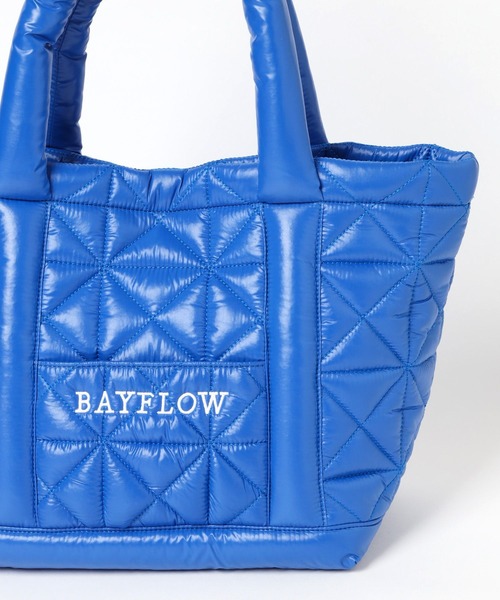 BAYFLOW（ベイフロー）の「23Fパテッドロゴトート（トートバッグ・レディース・ブラック/ブルー/オフホワイト・FREE）」の13枚目の写真