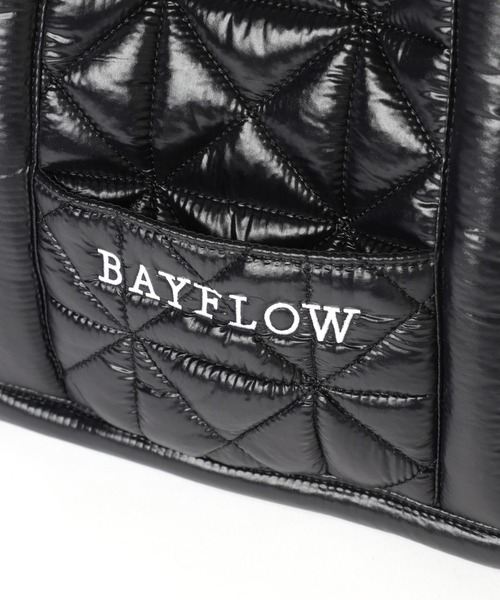 BAYFLOW（ベイフロー）の「23Fパテッドロゴトート（トートバッグ・レディース・ブラック/ブルー/オフホワイト・FREE）」の15枚目の写真