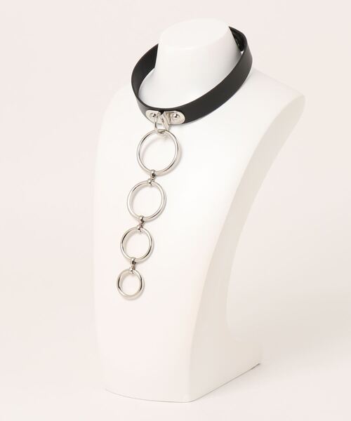 an meets zakka（アンミツザッカ）の「an meets zakka 4連リングチョーカー（チョーカー・レディース・ブラック・ONE SIZE）」の7枚目の写真