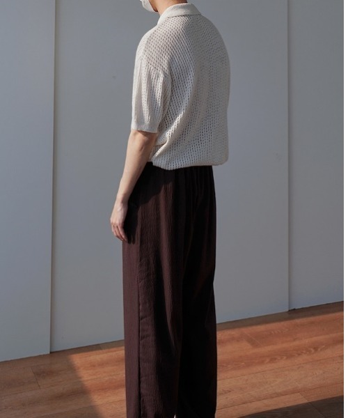 MGV(エムジーヴィー)の「ルーズメッシュニットポロ(ポロシャツ・メンズ・ホワイト・MEDIUM/LARGE/X-LARGE)」の2枚目の写真