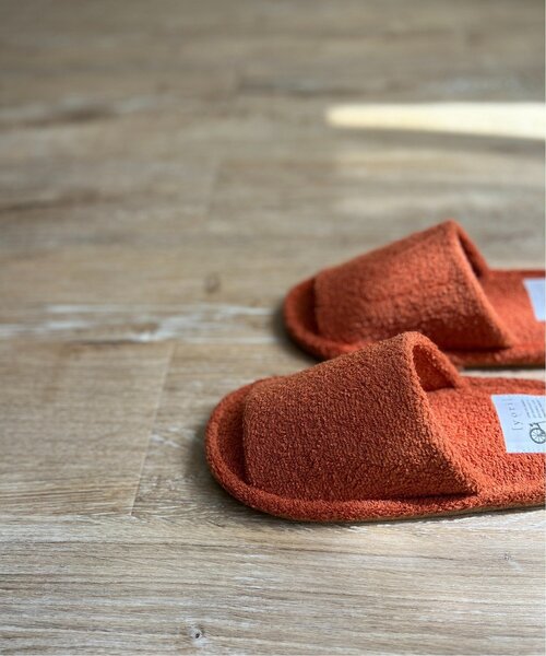 LBC（エルビーシー）の「YORI パイル外縫いスリッパ Mサイズ（ルームシューズ/スリッパ・レディース・ブルー/グリーン/オレンジ/ベージュ・M）」の6枚目の写真