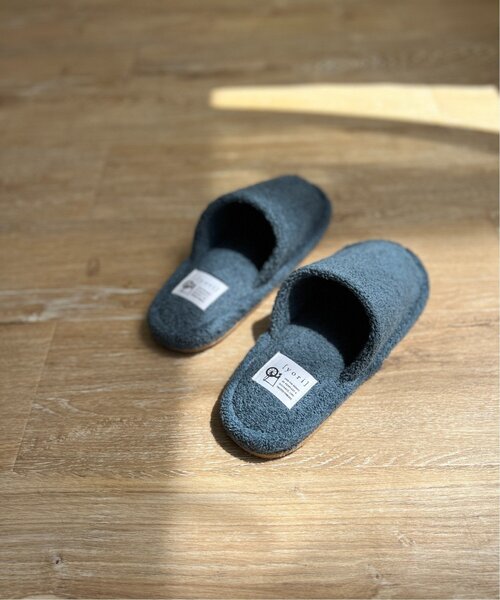 LBC（エルビーシー）の「YORI パイル外縫いスリッパ Mサイズ（ルームシューズ/スリッパ・レディース・ブルー/グリーン/オレンジ/ベージュ・M）」の8枚目の写真