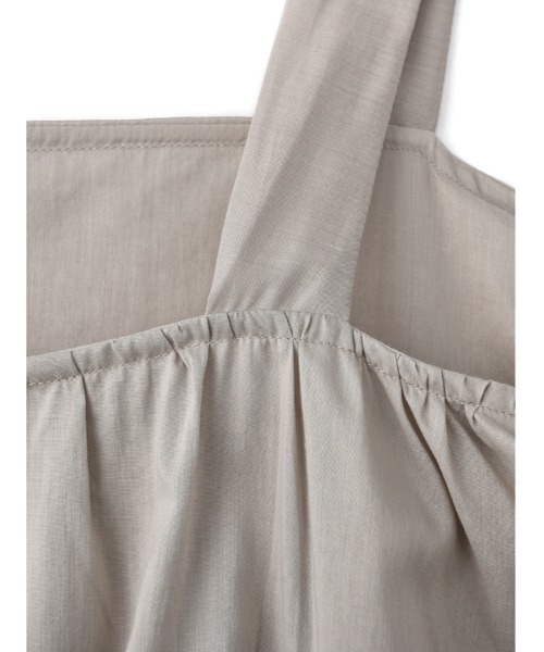 JNBY（ジェーエヌビーワイ）の「HOME Wide-strap Belted Cotton Dress / コットンドレス（ワンピース・レディース・ブルー/ベージュ・36/38/40）」の8枚目の写真