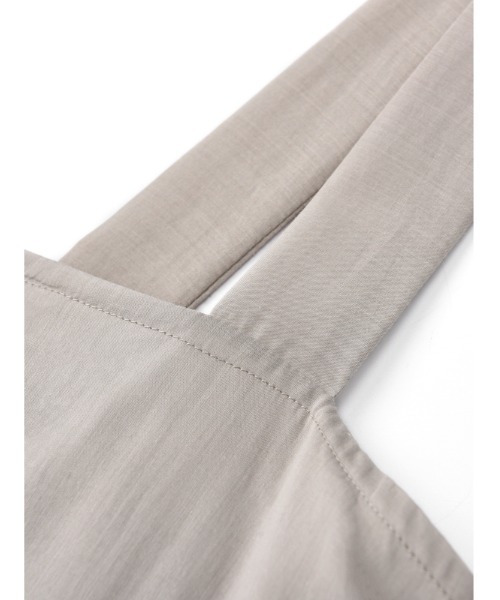 JNBY（ジェーエヌビーワイ）の「HOME Wide-strap Belted Cotton Dress / コットンドレス（ワンピース・レディース・ブルー/ベージュ・36/38/40）」の9枚目の写真