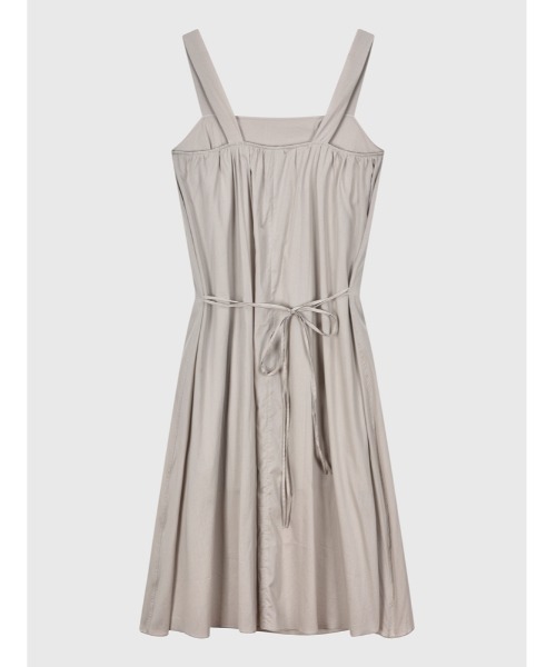 JNBY（ジェーエヌビーワイ）の「HOME Wide-strap Belted Cotton Dress / コットンドレス（ワンピース・レディース・ブルー/ベージュ・36/38/40）」の11枚目の写真