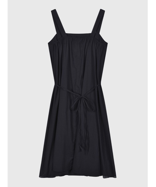 JNBY（ジェーエヌビーワイ）の「HOME Wide-strap Belted Cotton Dress / コットンドレス（ワンピース・レディース・ブルー/ベージュ・36/38/40）」の20枚目の写真