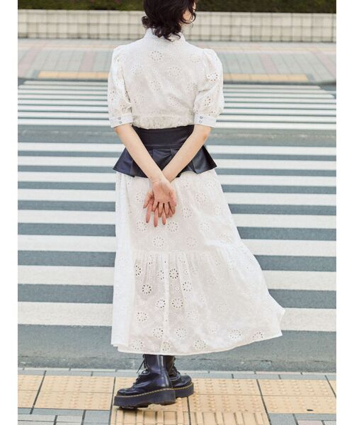 jouetie（ジュエティ）の「コットンレースワンピース（ワンピース・レディース・ブラック/オフホワイト/ブルー・MEDIUM）」の17枚目の写真