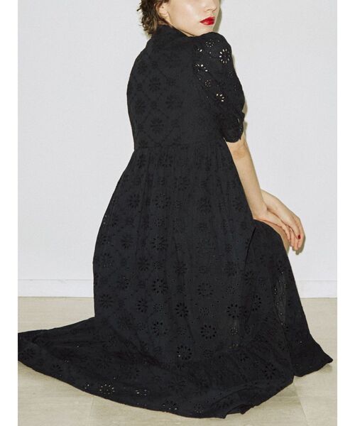 jouetie（ジュエティ）の「コットンレースワンピース（ワンピース・レディース・ブラック/オフホワイト/ブルー・MEDIUM）」の18枚目の写真