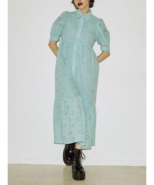 jouetie（ジュエティ）の「コットンレースワンピース（ワンピース・レディース・ブラック/オフホワイト/ブルー・MEDIUM）」の22枚目の写真