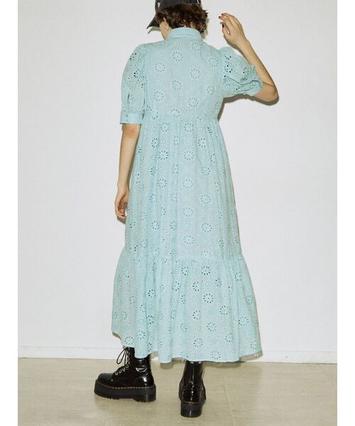 jouetie（ジュエティ）の「コットンレースワンピース（ワンピース・レディース・ブラック/オフホワイト/ブルー・MEDIUM）」の9枚目の写真