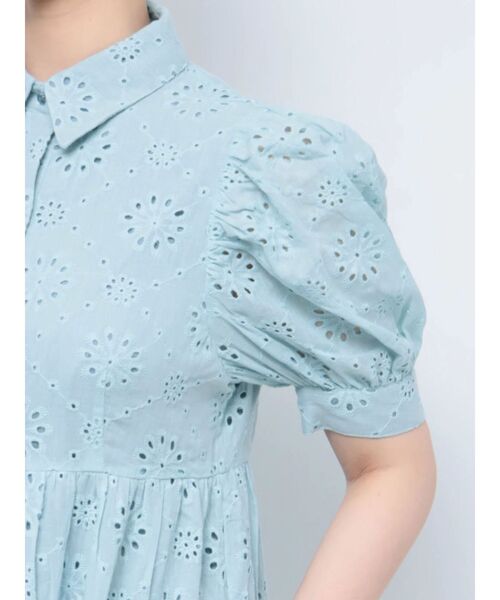 jouetie（ジュエティ）の「コットンレースワンピース（ワンピース・レディース・ブラック/オフホワイト/ブルー・MEDIUM）」の20枚目の写真