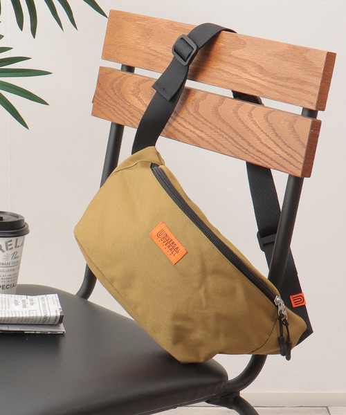 UNIVERSAL OVERALL（ユニバーサルオーバーオール）の「UNIVERSAL OVERALL ユニバーサルオーバーオール 撥水ウエストバッグ（ボディバッグ/ウエストポーチ・メンズ・ブラック/ベージュ/オリーブ・FREE）」の15枚目の写真