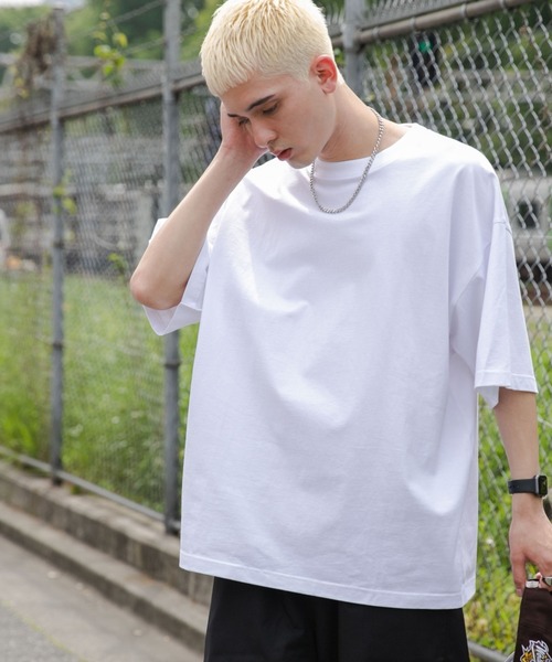 WEGO（ウィゴー）の「WEGO/ヘビーウエイトスーパーBIGT（Tシャツ/カットソー・メンズ・ブラック/グレー/ホワイト・MEDIUM/LARGE）」の2枚目の写真